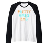 PRETTY GIRLS LOC - DREADLOCKS LOVE - RASTA LOC MOTIVATION Raglan Baseball Tee