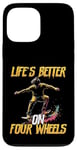 Coque pour iPhone 13 Pro Max Skateboard Lovers Skater Board pour hommes