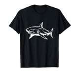 #snirt Shark T-Shirt Shark Motif Hoodie White Shark Print T-Shirt