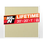 K&N 20x20x1 HVAC Furnace Air Filter, Lasts a Lifetime, Washable, Merv 11, the Last HVAC Filter You Will Ever Buy, Breathe Safely at Home or in the Office (Actual Dimensions.8 x 19.6 x 19.6 inches)