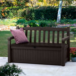 Keter Iceni 265L Storage Bench Dark Brown