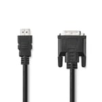 Nedis HDMI till DVI-C 24+1 Pin, 1080p, 3m