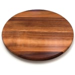 Rubber Wood 35cm Lazy Susan Turntable Kitchen Lipper International Wooden UK