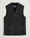 Barbour Lifestyle Warm Pile Waistcoat Zip-In Liner Black