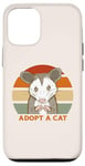 iPhone 12/12 Pro ADOPT A CAT Funny Possum Opossum Street Cats Cute Kitty Meme Case