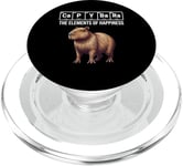 Capybara The Elements Of Happiness Periodic Table Chemistry PopSockets PopGrip for MagSafe