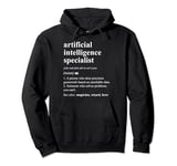 Artificial Intelligence Specialist Funny Dictionary Pullover Hoodie