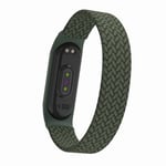 Elastisk Xiaomi Mi Band 3/4/5 (Size L) urrem - Grøn