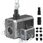 Pompe submersible 900L/H 20 Watt Pompe à Eau Pompe D'alimentation Mini Pompe Aquarium Pompe de bassin Fontaine Pompe filtre pour Étang Fish Tank