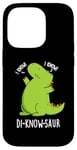 Coque pour iPhone 14 Pro Jeu de mots drôle de dinosaure Di-know-saur