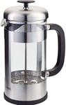 Judge JA120 Glass Cafetiere, 8 Cup Coffee Maker (1L), Removable Base, Scratch-Resistant, Dishwasher Safe - 25 Year Guarantee