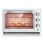 GJJSZ Toaster oven,22L Oven Adjustable Temperature 0-250℃ and 60 Minutes Timer Three-layer Baking Position Household Baking Multi-function Fully Automatic Electric Oven(Color:Blue)