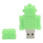 Sarjakuva U Disk Green Robot Ulkoasu Nopea Bulk Storage Flash Drive Muistilaite 64GB