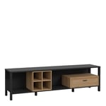 Furniture To Go | High Rock, Matt Black & Riviera Oak, TV Unit