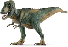 schleich 14587 DINOSAURS – Tyrannosaure Rex, figurine T-Rex avec détails réalistes et mâchoire mobile, jouet dinosaure inspirant l'imagination pour enfants dès 4 ans, vert foncé