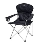 Hi-Gear Kentucky Classic Chair with Insulated Drinks Holder for Adults & Kids, Lightweight, Portable, Compact, Ideal for Camping, Festivals, Picnics, Beach & Outdoor Events, includes Carry Bag