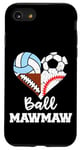 iPhone SE (2020) / 7 / 8 Ball MawMaw Soccer Football Baseball Volleyball MawMaw Heart Case