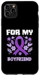 Coque pour iPhone 11 Pro Max Ruban violet Hodgkin de sensibilisation au lymphome pour mon petit ami