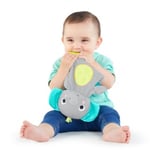 Snuggle 'n' teethe myk biteleke til baby, grey