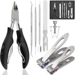 marQus Kit Manucure Pedicure 8 pièces - Soin professionnel des pieds et des mains - Pince à ongles et coupe ongle professionnel de haute qualité - kit ongle pour ongles épais & incarnés