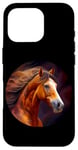 Coque pour iPhone 16 Pro Crinière gracieuse pour cheval de course Nature Force