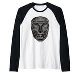 Squid Game Front Man Geometric Mask Art Raglan Baseball Tee