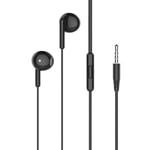 XO In-Ear pods med 3,5 mm kontakt - Svart