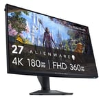 Alienware AW2725QF 27 Inch 4K UHD (3840x2160) Gaming Monitor, 360Hz, Fast IPS, 0.5ms, NVIDIA G-SYNC Compatible, 95% DCI-P3, HDR600, Dolby Vision, USB-C, DisplayPort, 2x HDMI, 4x USB, 3 Year Warranty