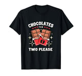 Valentines Day Gender Reveal Chocolates For Two Please T-Shirt