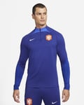 Netherlands Strike Nike Dri-FIT Knit Football Drill Top Sz M Deep Royal Blue