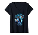 Womens Mortal Kombat Klassic Finish Him!! V-Neck T-Shirt