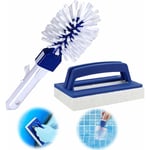 Brosse Éponge Ligne d'eau Brosse de Piscine en Plastique Piscine Tête de Brosse Brosse de Nettoyage de Piscine Kit d'Accessoires de Nettoyage pour