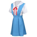 Halloween japansk anime Evangelion kvinnor Cosplay Asuka Langley Soryu Tokyo Ayanami Rei kostym skoluniform As picture1 L