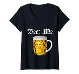 Womens Beer me up beer drinker Bavaria folk festival V-Neck T-Shirt