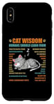 Coque pour iPhone XS Max Cat Wisdom Les humains devraient apprendre de