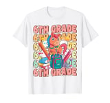 Groovy 6th Grade Back To School Horse Girls First Day School T-Shirt