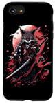 iPhone SE (2020) / 7 / 8 Cat Samurai American Flag Samurai Cat Art Patriotic Cat Case