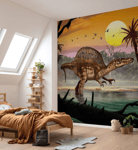 Kids wallpaper mural Dinosaur National Geographic Spinosaurus boys bedroom