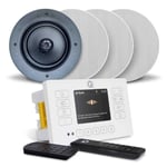 Q Acoustics E120 White Bluetooth HiFi - 4x AudioKraft PCS40 Ceiling Speakers