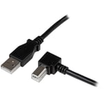 StarTech.com USBAB1MR 1 m USB 2.0 A to Right Angle B Cable Cord, 1 m USB Printer