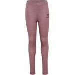 Hummel Wingo leggings i ull/bambus til barn, Twilight Mauve