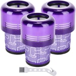 3-pack filter till Dyson dammsugare V11 Absolute Extra Pro Animal Torque Drive V15 Detect, ersätter #970013-02