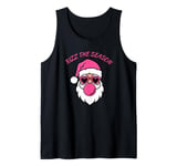 Christmas Santa Pink Rizz The Season Pink Gum Tank Top