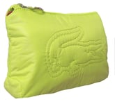 LACOSTE COSMETICS  BAG Pouch Vintage N63 Frosty Croc Slg 1 Sunny Lime NEW