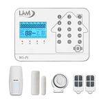 Alarme de Maison sans Fil Atena LKM Security GSM WiFi Alarme PSTN gérée à Distance avec capteurs sans Fil 433Mhz