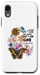 Coque pour iPhone XR Verse de la Bible chrétienne Papillon Be Still Know That I Am God