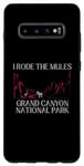 Coque pour Galaxy S10+ Arizona Grand Canyon National Park vieilli Mule Ride