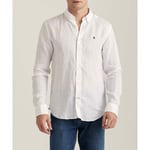 Morris Douglas Linen BD Shirt Vit