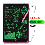 Tablette graphique numérique à écran LCD pour enfants,tableau d'écriture,tablette à dessin,bloc-notes électronique,jouets cadeaux,8.5 pouces,12 pouces - Type Pink 12in Single