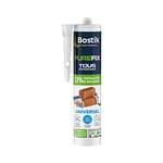 Bostik Mastic de Fixation Purefix Universel – Colle, Fixe et Jointe Tous Les Matériaux Même Humides – Intérieur et Extérieur – Hybride Polymère – Sans Phtalates et Sans Solvants – Blanc – 290 ml